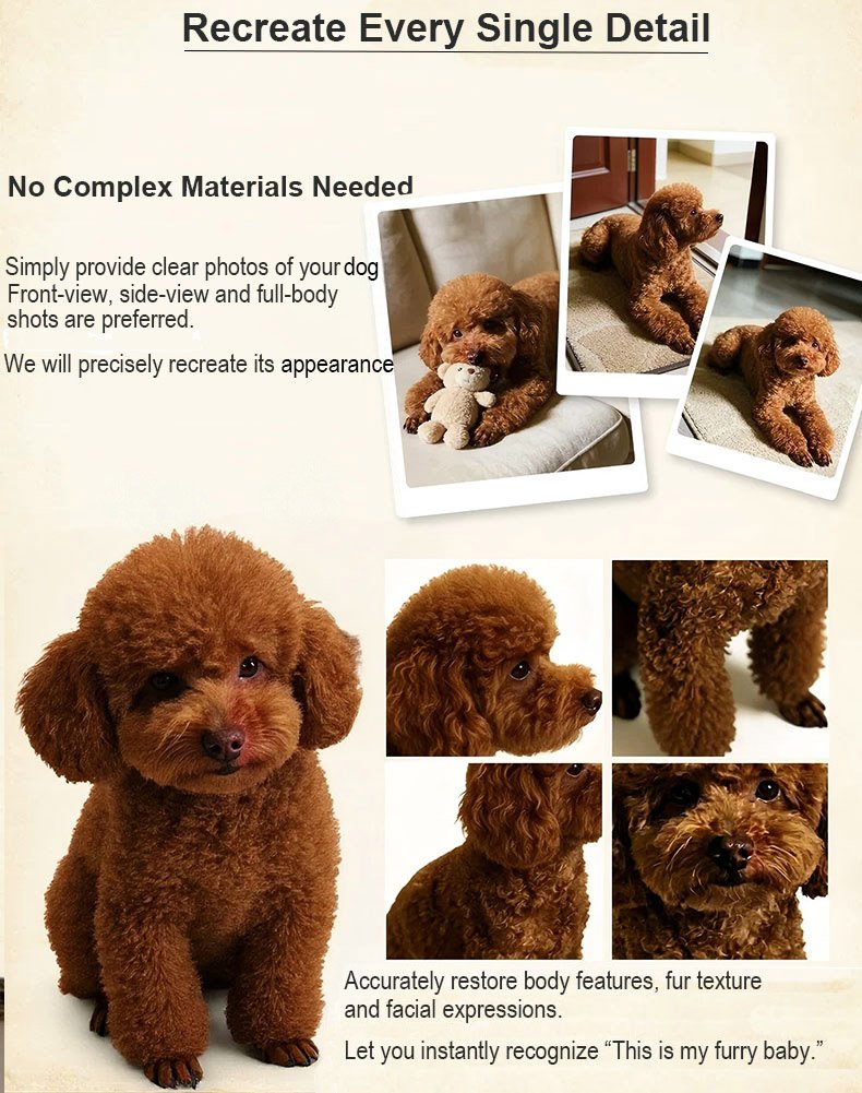 Custom Needle Felted Dog Portrait Memorial Sculpture - Handmade Wool Felt Pet Keepsake & Memorial Gift