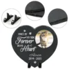 Personalized Pet Memorial Stone,Custom Cat Grave Marke Plaque With Photo&Name,Garden Slate Tombstone Pet Loss Remembrance Gift 6