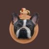 Custom 3D hand carved solid leather pet portrait keyring, handmade personalized pet photo memorial keepsake for pet owners