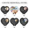 Personalized Pet Memorial Stone,Custom Cat Grave Marke Plaque With Photo&Name,Garden Slate Tombstone Pet Loss Remembrance Gift 4