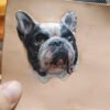 Raw 3D hand carved solid leather pet portrait blank, handmade leather relief ready for hand painting