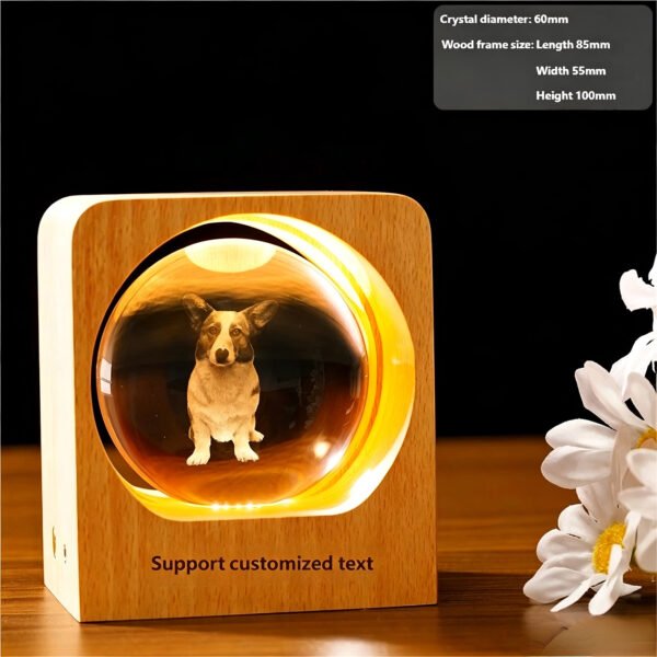 6cm-Crystal-Ball-Engraved-Photo-with-Square-Wooden-Frame