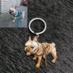 Custom Pet Memorial Keychain, Personalized Cat & Dog Photo Key Ring, Pet Loss Keepsake Gift