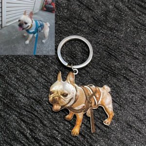 Custom Pet Memorial Keychain, Personalized Cat & Dog Photo Key Ring, Pet Loss Keepsake Gift