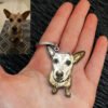 Custom Dog Memorial Keychain, Personalized Pet Photo Pendant, Pet Loss Remembrance Keepsake Gift