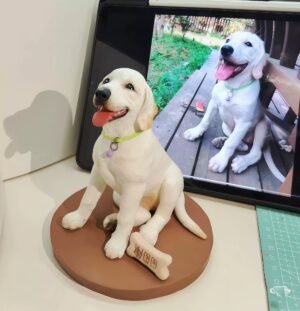 Custom 3D Printed Pet Figurine Custom 3D printed pet figurine made from photo, personalized pet sculpture