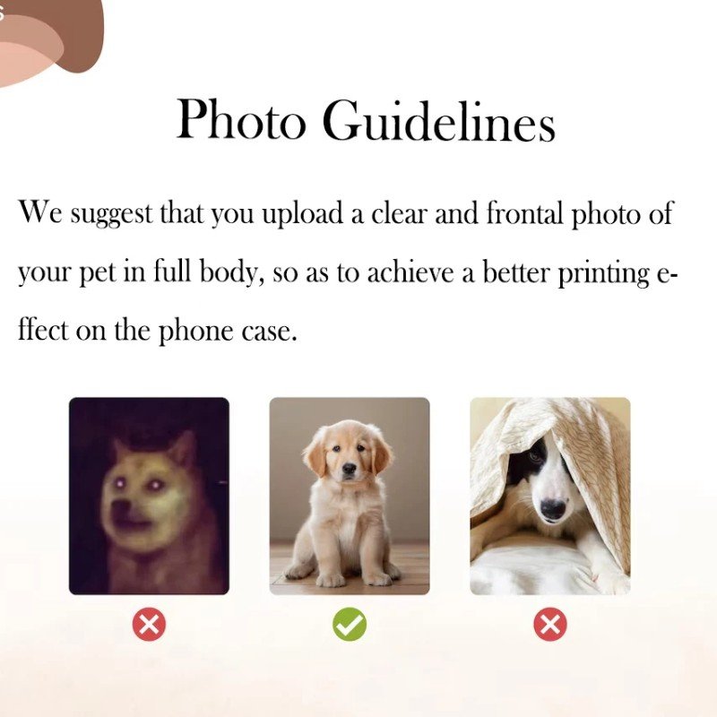 Custom Pet Portrait Phone Case, Personalized Photo Case, Pet Loss Memorial Keepsake Gift for Pet Lovers