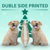 Double sided printed custom 3D pet shaped pillow feature graphic, personalized dog portrait plush pillow holiday gift illustration