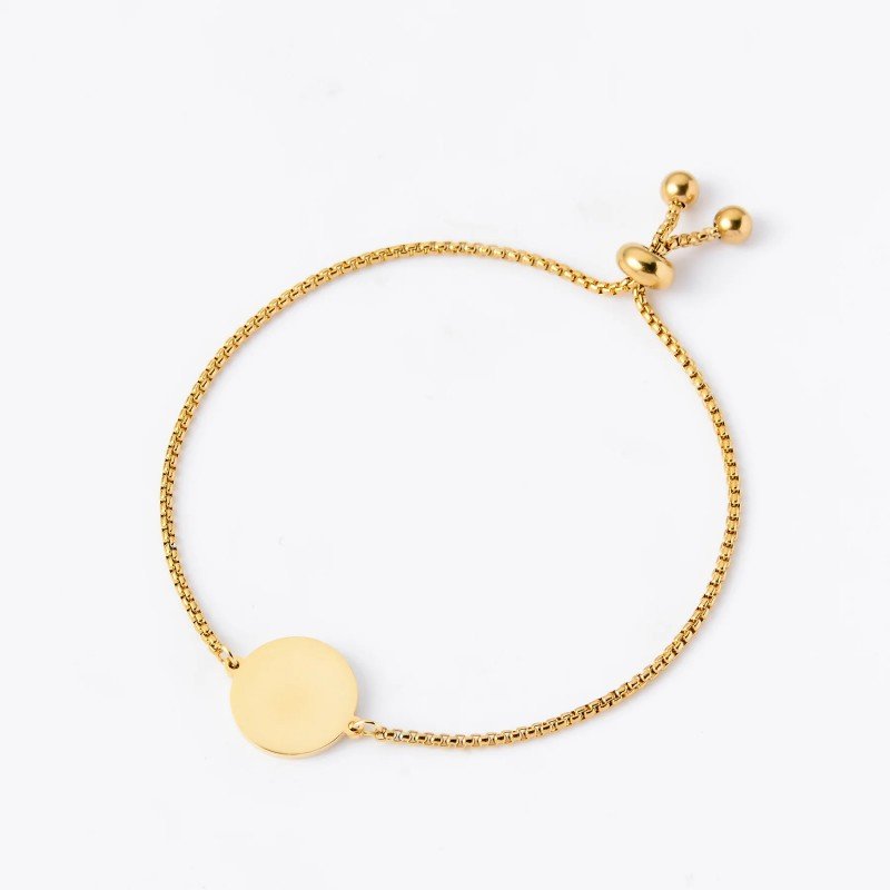 Personalized Pet Portrait Bracelet, Custom Memorial Jewelry, Stainless Steel Round Disc Wrist Jewelry Blank Pendant Display
